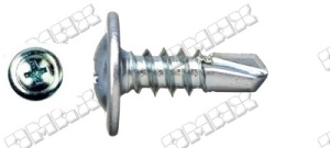 саморез полусфера/прессшайба сверло