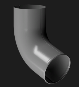 Отвод трубы Docke STAL PREMIUM графит