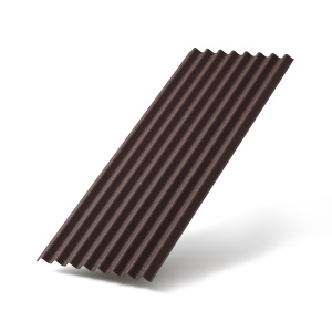 Ондулин SMART коричневый, 10 волновый (1,95*0,95м), (1 пд -300 л)