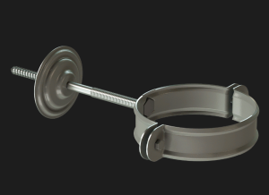 Хомут трубы Docke STAL PREMIUM графит