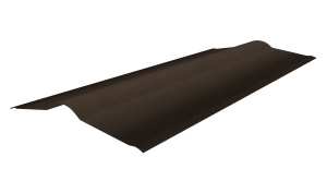 Конек черепица Ондулин коричневый,шт (длина  1м, рабочая 0,85 м)