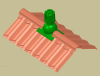 Коньковый элемент для любого типа кровли Krovent Pipe-Cone красный 