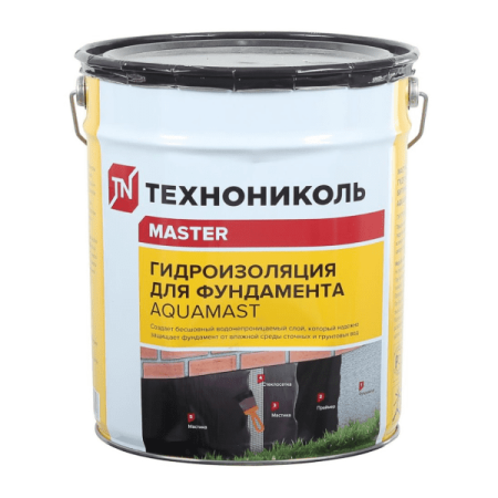 Мастика битумная AquaMast (18кг) для Фундамента