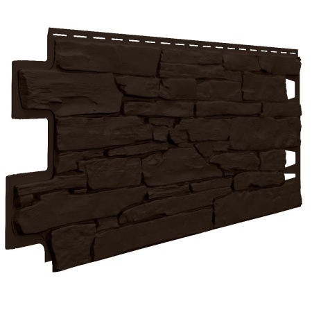 ТН, Фасадные панели ОПТИМА, Камень, темно-коричневый    0,42м2/шт   (10шт/уп)