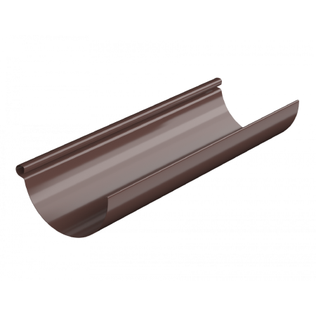 Металлическая водосточная система, желоб водосточный 125 мм, 3 п.м, коричневый, Технониколь