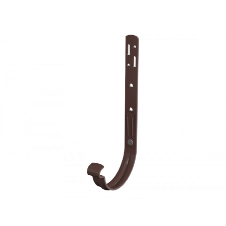 Металлическая водосточная система, кронштейн желоба усиленный, коричневый, Технониколь
