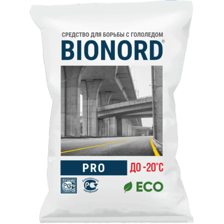 Бионорд PRO -20, противогололедный материал в грануле 23 кг